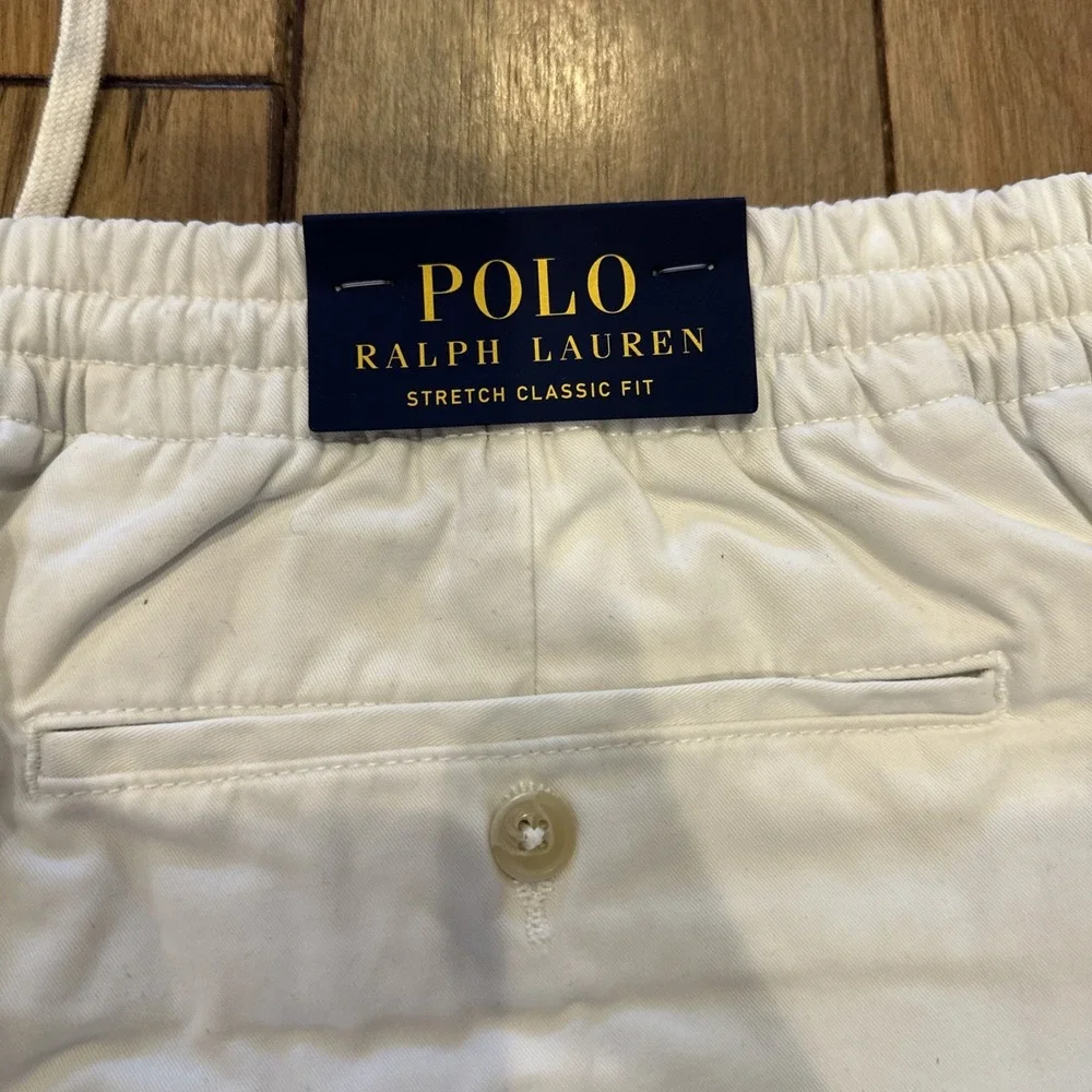Polo Ralph Lauren Chino Stretch Classic Fit Khaki Chino Shorts‎ Size XLT B & T